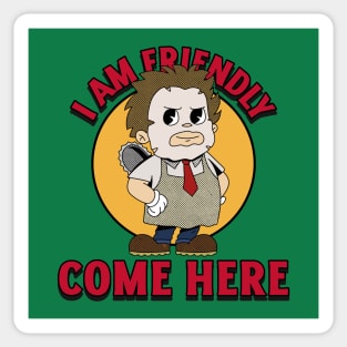 I AM FRIENDLY Sticker